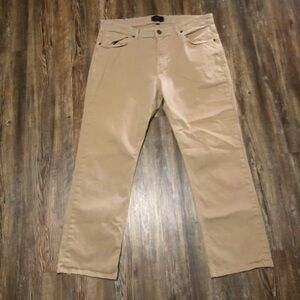 Paige Normandie Pants Men's 36 High Rise Chino in Timber Wolf Wash